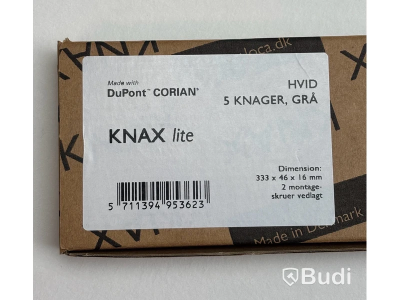 Klädhängare LoCa, Knax 5 krokar, vit, Ord. pris inkl. moms: ca 2000 kr