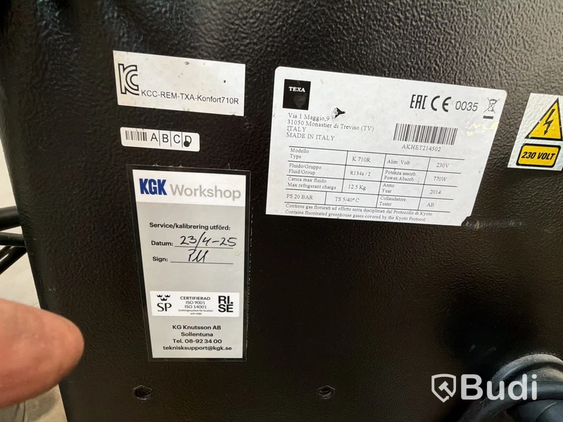 AC maskin Texa Konfort 710 R för R134a