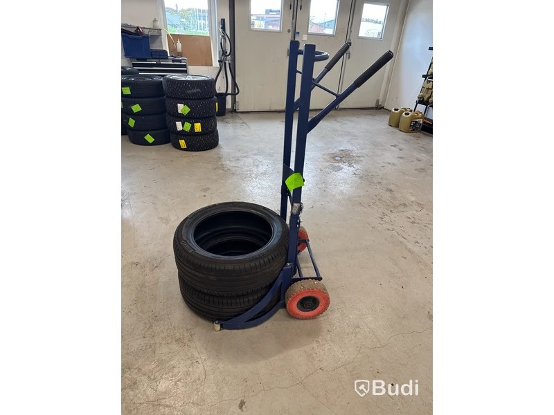 Däckvagn, blå, RCH med 2 st. däck