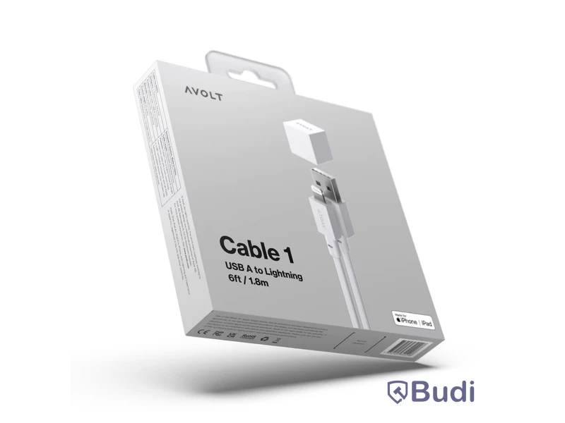 4 st. USB-A till lightning sladd Avolt Cable 1 Gotland Grey. Ord. pris inkl. moms: ca 1200 kr.