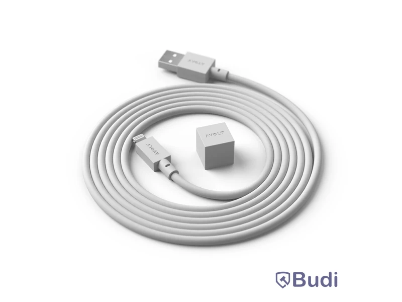 4 st. USB-A till lightning sladd Avolt Cable 1 Gotland Grey. Ord. pris inkl. moms: ca 1200 kr.