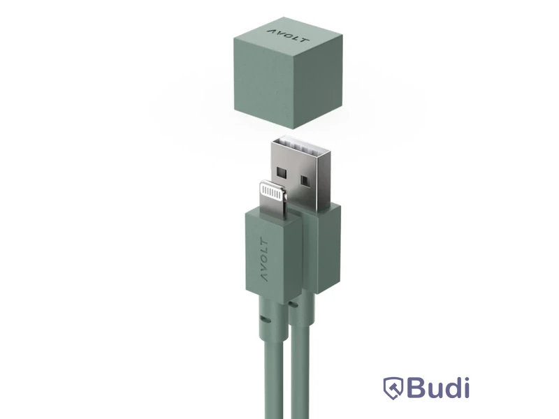3 st. USB-A till lightning sladd Avolt Cable 1 Oak Green. Ord. pris inkl. moms: ca 900 kr.