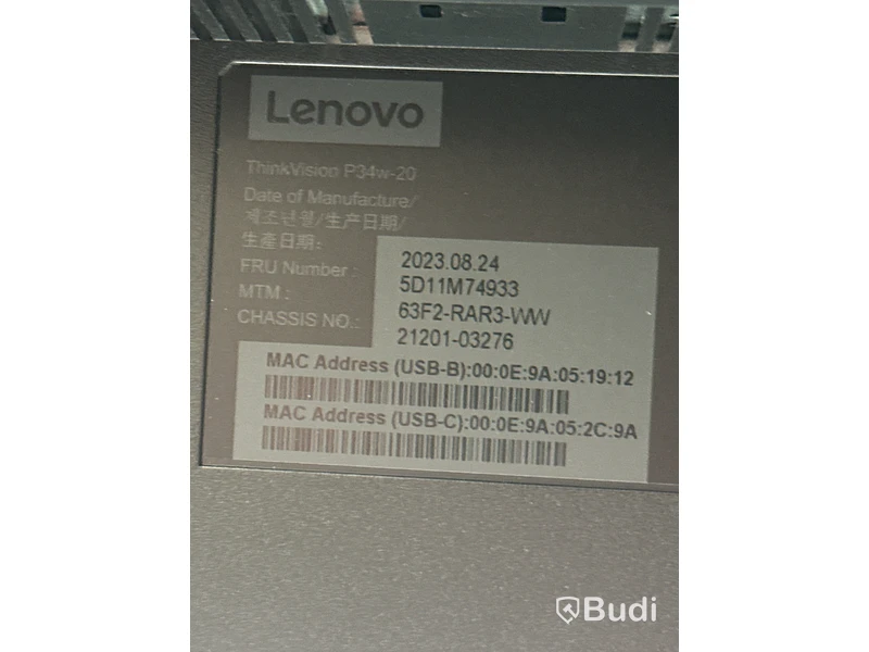Datorskärm, Lenovo ThinkVision P34w-20