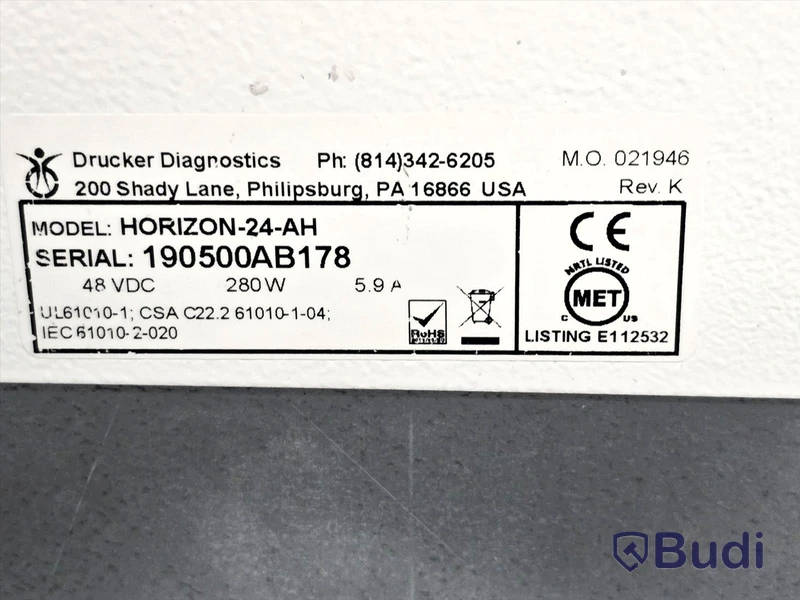 Centrifug för laboratoriebruk | Drucker Diagnostics Horizon 24-AH