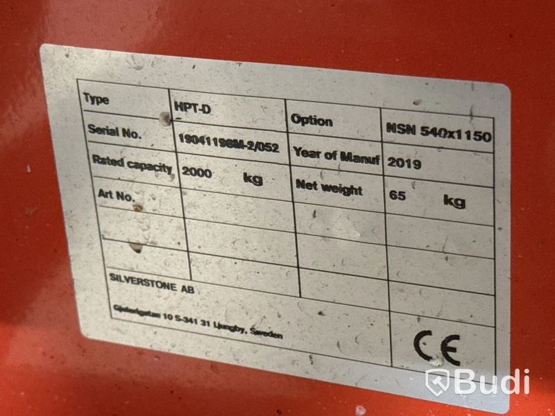 Palldragare 2000 kg
