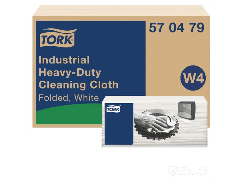 TORK HEAVY-DUTY INDUSTRIAL CLEANING CLOTH WHITE W4 4X60PCS