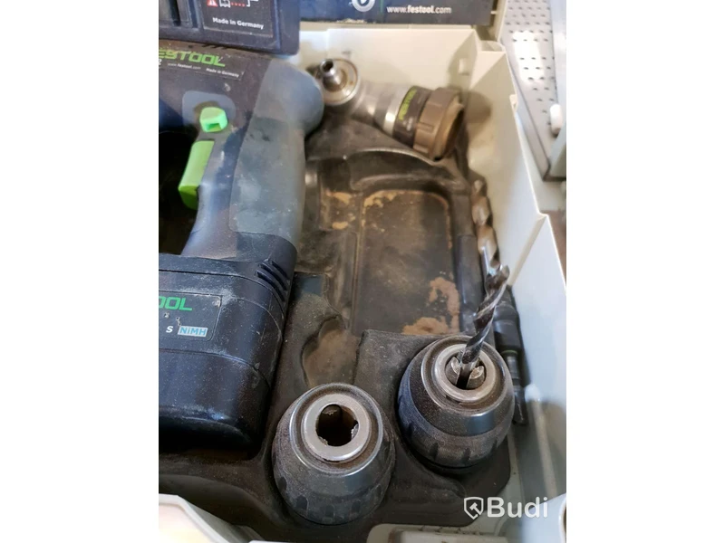FESTOOL 2ST Skruvdragare TDK 12 OCH C12 med några tillbehör samt laddare och låda