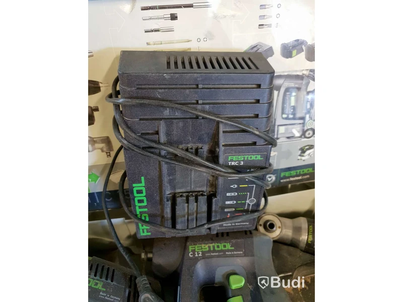 FESTOOL 2ST Skruvdragare TDK 12 OCH C12 med några tillbehör samt laddare och låda