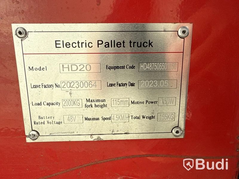 Elektrisk pallyftare-palldragare HEAMI HD20 2000 kg