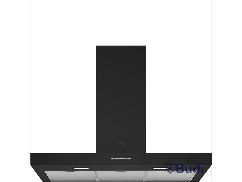 Köksfläkt Smeg, 900 mm, Mattsvart, KBT900NE