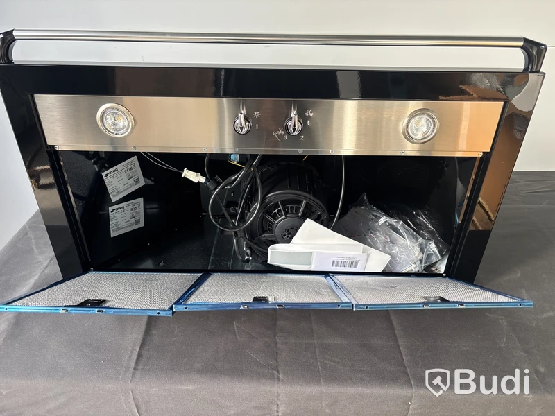 Köksfläkt Smeg Väggmonterad 895 mm, Svart KT90BLE