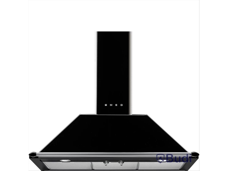 Köksfläkt Smeg Väggmonterad 895 mm, Svart KT90BLE
