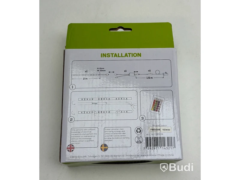 3 st. Led strip kit Ecolite, Crait RGB 2m