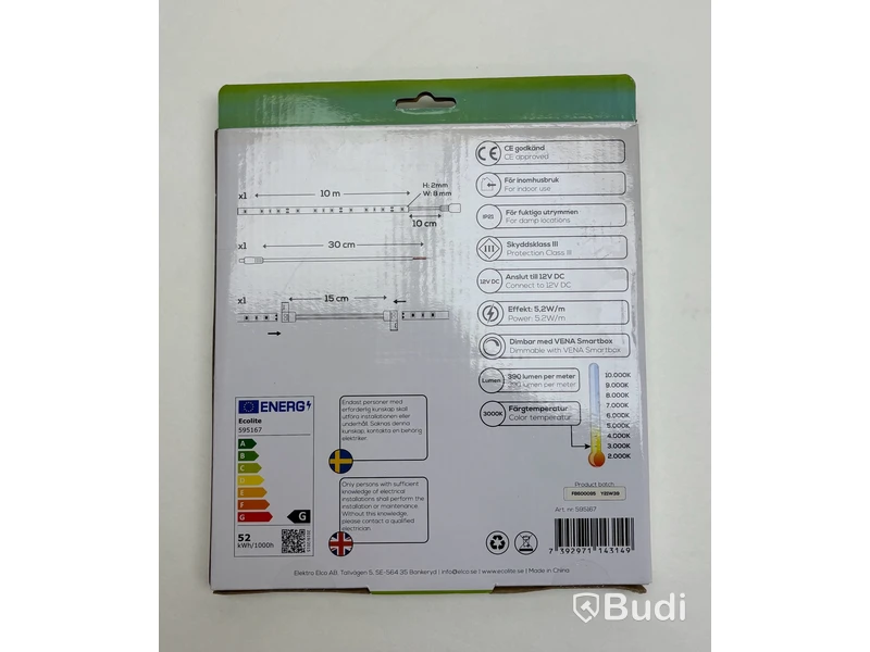 Parti med LED strip Ecolite, Naboo low