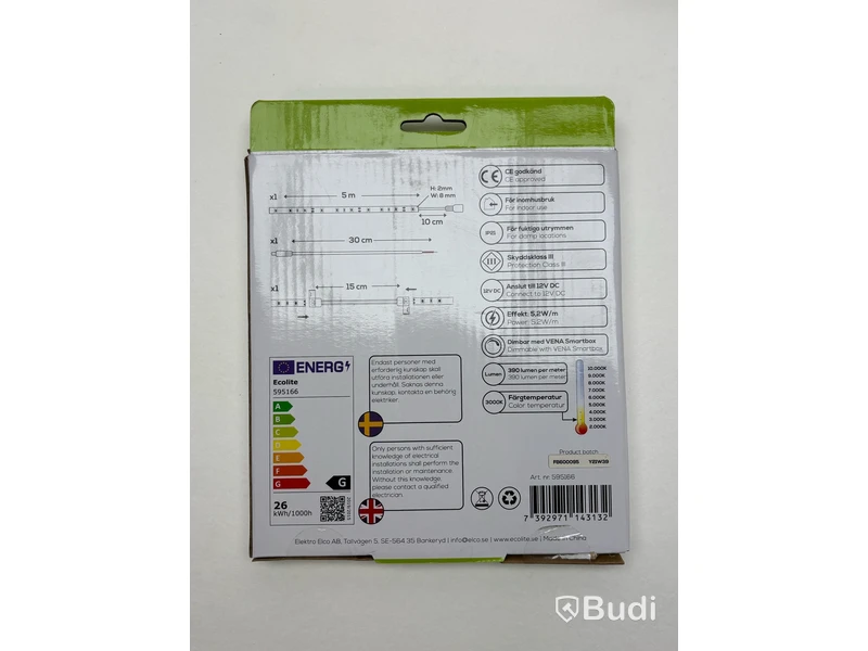 Parti med LED strip Ecolite, Naboo low