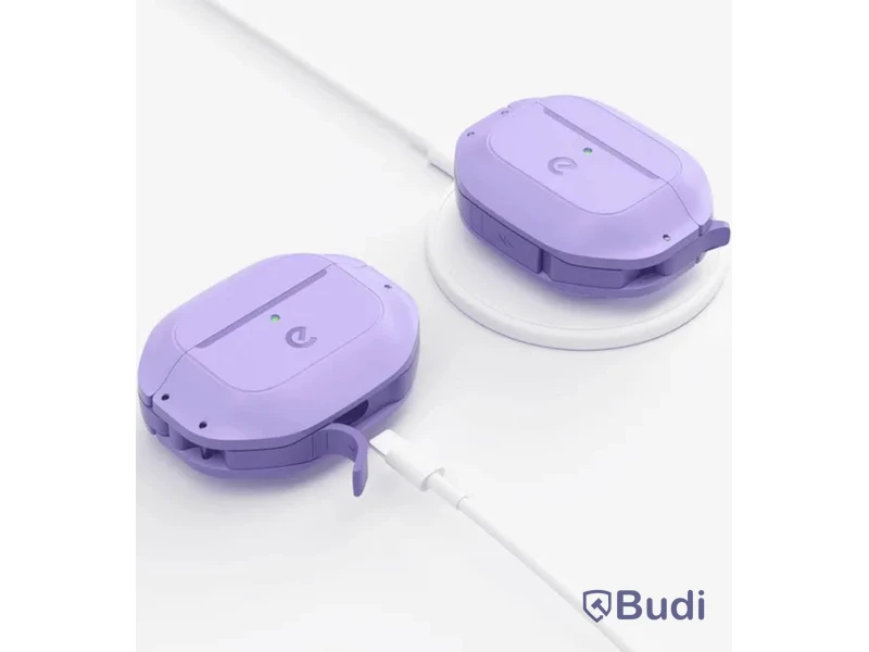 2 st. AirPods-fodral Keybudz, waterproof wild lavender