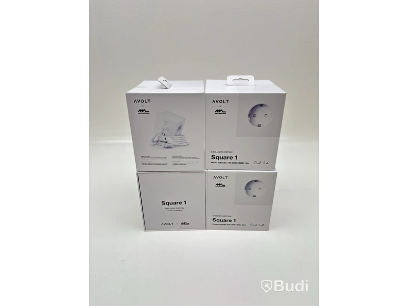 4 st. Grenuttag Avolt Square 1 Opal White. Totalt ord. pris inkl. moms: ca 2800 kr.