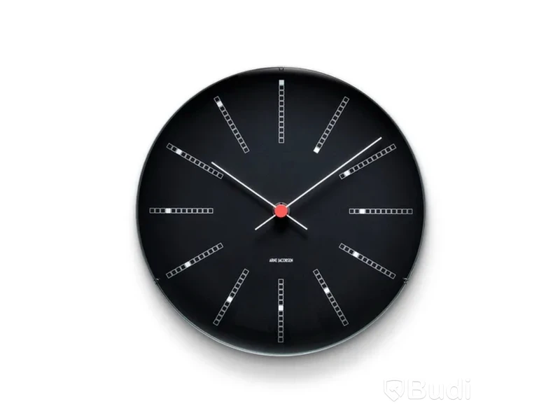 Väggklocka Arne Jacobsen Bankers svart 29 cm. Ord. pris inkl. moms: ca 2999 kr.