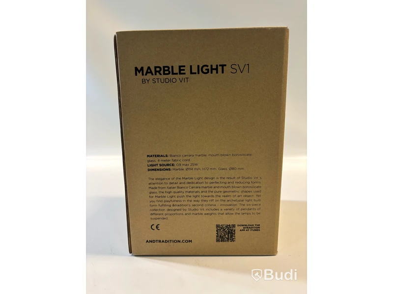 Taklampa &Tradition, Marble Light SV1, Ord. pris inkl. moms: ca 2400 kr