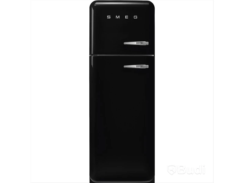 Kyl/Frys Smeg Fristående, Svart Vänsterhängd, 50's Style FAB30LBL5