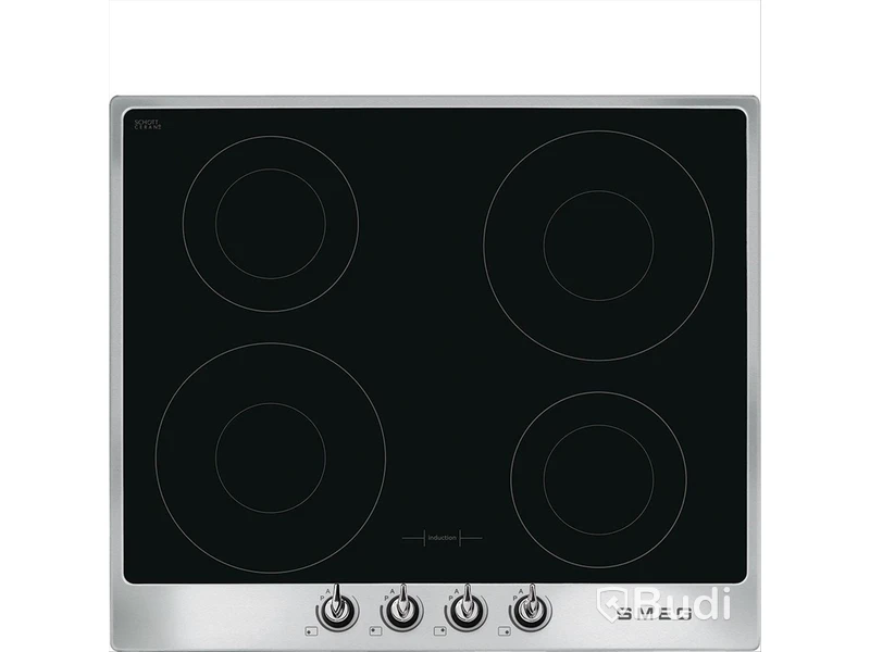 Induktionshäll Smeg 60 cm Rostfritt stål SI964XM