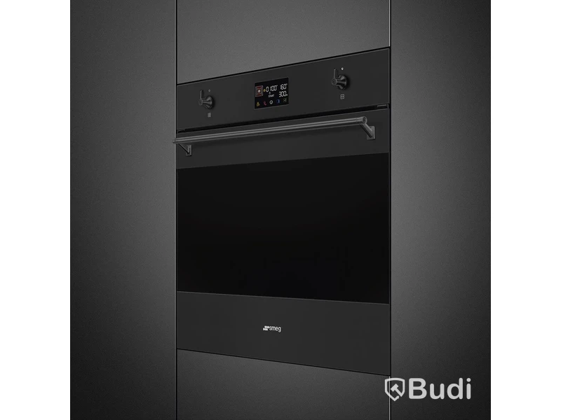Kombinationsmikrovågsugn Smeg 60 cm Mattsvart SO6302M2N