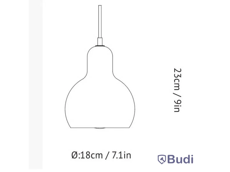 Taklampa &Tradition, Mega Bulb SR2, Ord. pris inkl. moms: ca 1970 kr