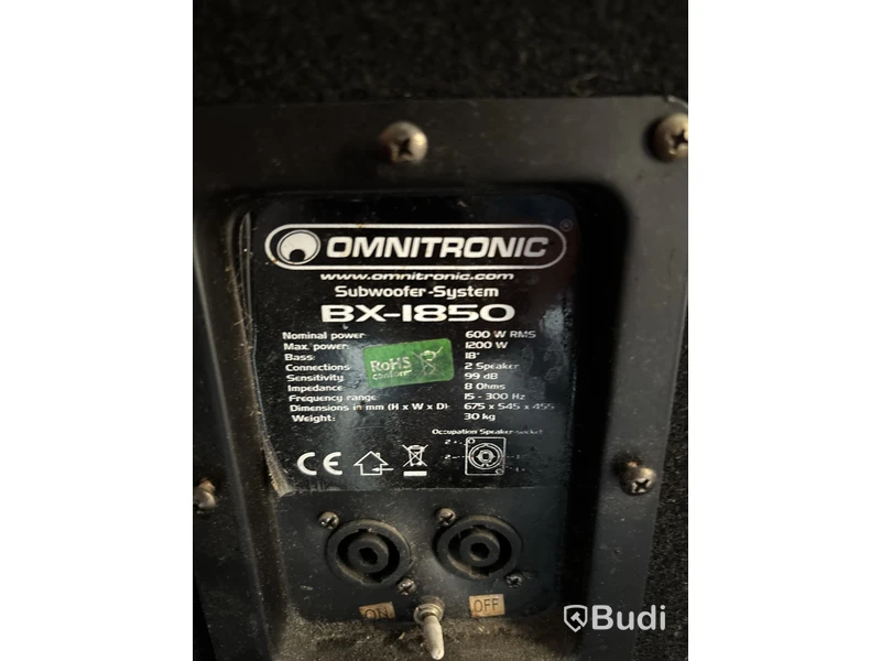 Högtalare Omnitronic BX-1850