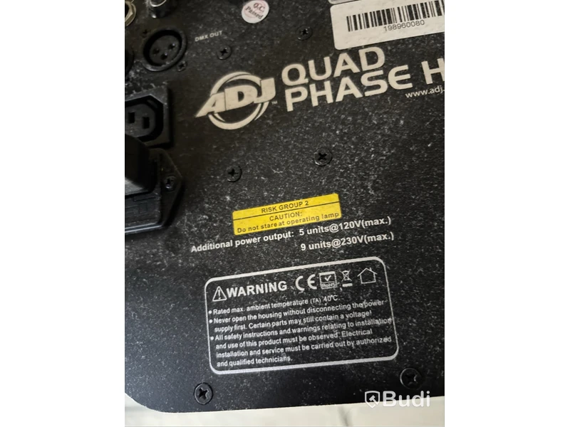 3 st. Discobelysning ADJ Quad Phase HP inkl. Dimmer Panel Eurolite FD-32+1 DMX