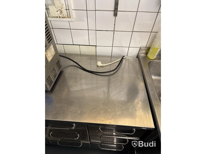 Kylbänk med lådor, rostfri