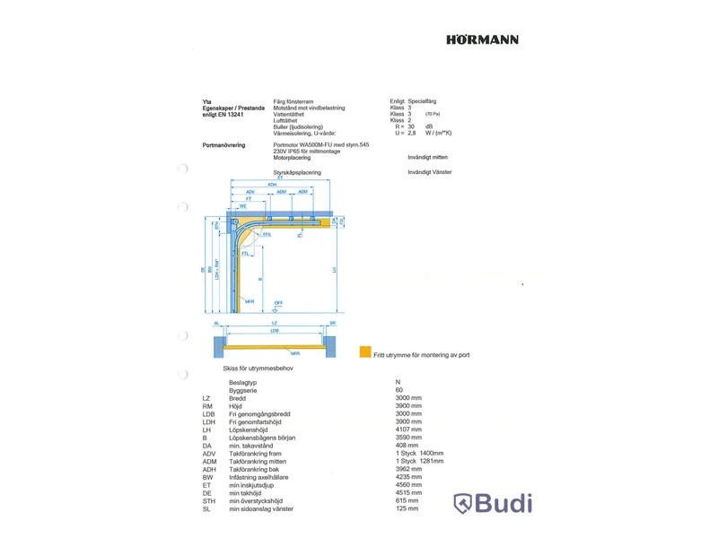Garageport Hörmann ALR F42 Glazing