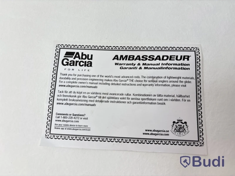Fiskerulle Abu Garcia Ambassadeur 5601 JB. Ord. pris inkl. moms: ca 3779 kr.