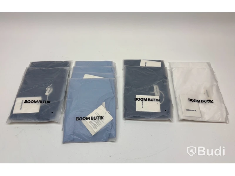 10 st. Tshirt BoomButik, blandade färger, unisex, stl. XXS