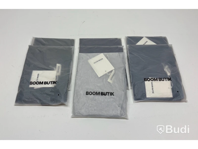 7 st. Tshirt BoomButik, blandade färger, unisex, stl. XXS