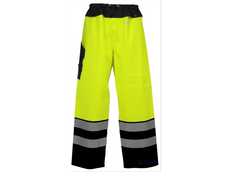 REGNMIDJEBYXA ABEKO 010020 PU VARSEL KL 2, GUL/SVART, STL. 3XL