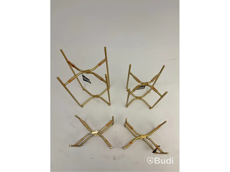 Parti med Bordspidestal Mica Decorations, olika storlekar