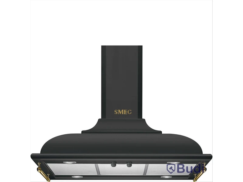 Köksfläkt Smeg Frihängande 900 mm, Antracit Cortina KCI19AOE