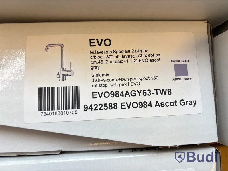Köksblandare Tapwell, EVO984, Ascot grey
