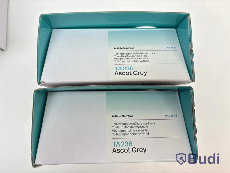 Parti med badrumstillbehör Tapwell, Ascot grey