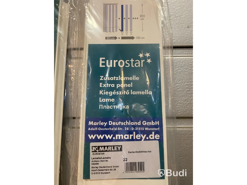 4 st. LAMELL MARLEY EUROSTAR VIT ASK 120X2050MM