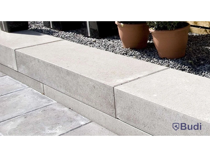 13 st. pall BLOCK BENDERS, 2750007B SLÄT TILL MUR/TRAPP/KANT 700X350X150MM GRÅ B
