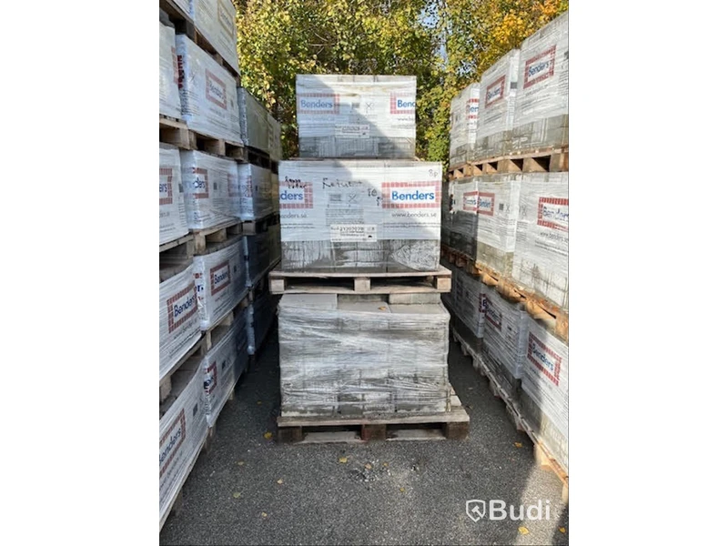 8 st. pall Markplatta Benders, 2120707B Siena Fasad 350x350x80mm Grå