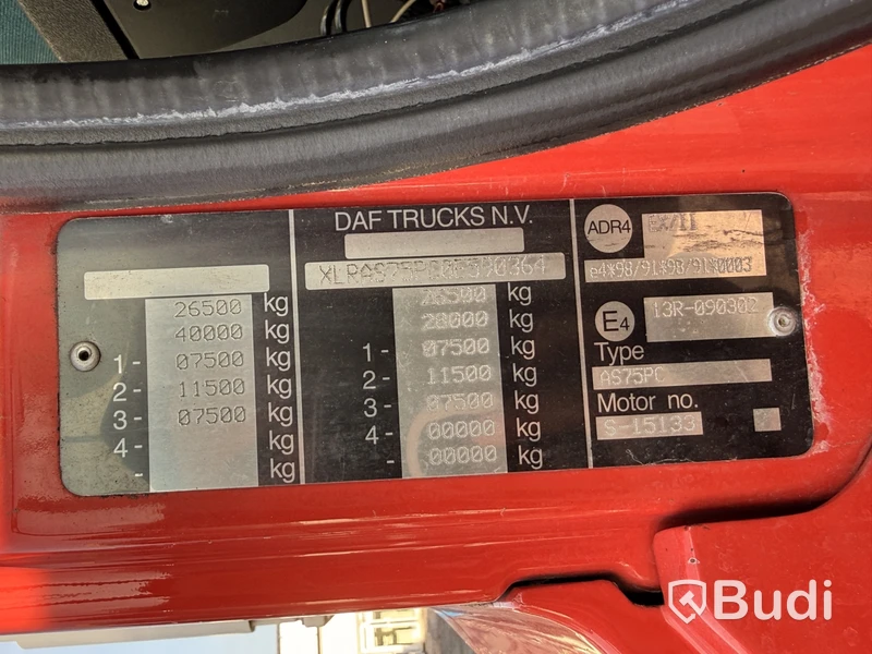 Brandbil med stege DAF CF 75.310
