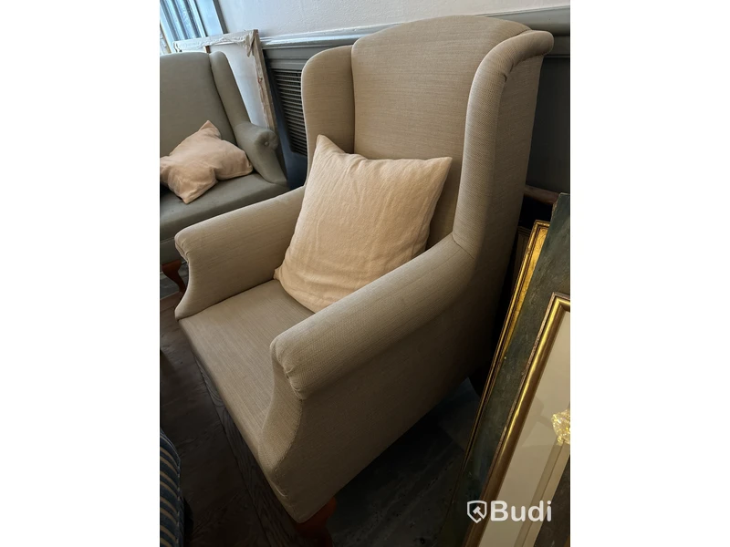 Fåtölj, beige