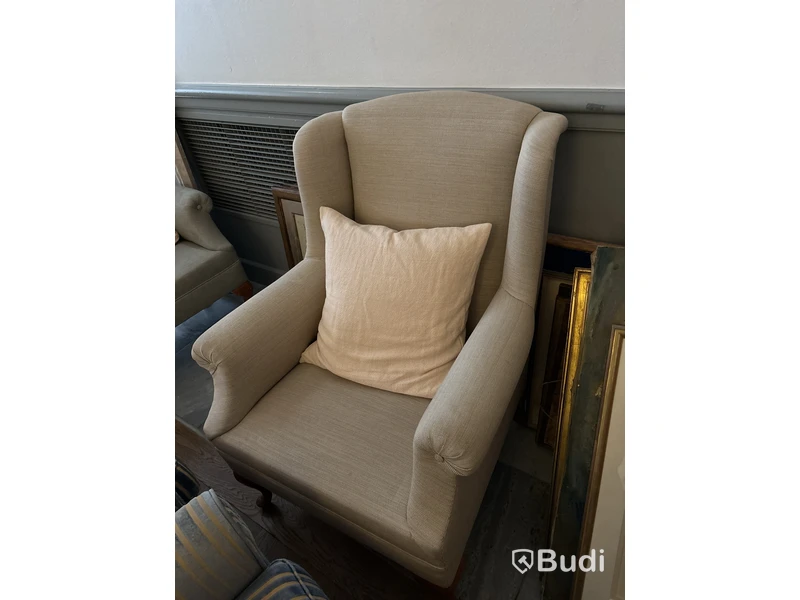 Fåtölj, beige