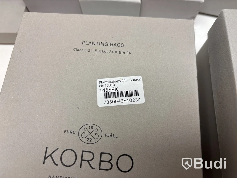 Parti med diverse Korboprodukter. Ord. pris inkl. moms: ca 8500 kr.