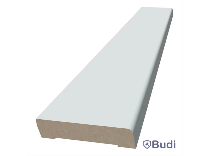 10 st. SOCKEL MOELVEN REGINA SLÄT MDF VITMÅLAD 12X56X2440MM