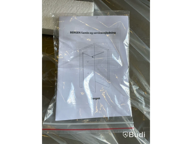 DUSCHVÄGG NORTIQ BERGEN FROSTAT GLAS 100CM