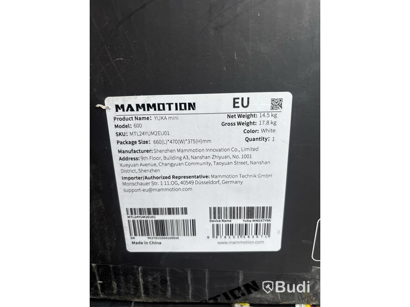 2 st. ROBOTGRÄSKLIPPARE MAMMOTION YUKA MINI 600KVM - RESERVDELSOBJEKT