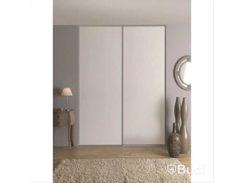 SKJUTDÖRR OPTIMUM, 2500X1800 MM, VIT/GRÅ, 2-PACK